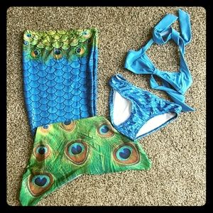 Mermaid Tail and Bathing Suit 👙🧜‍♀️